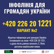 Informační linka pro občany Ukrajiny - text v ukrajinštině